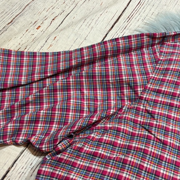 Ralph Lauren Pink Blue Check Classic Button Down Shirt sz 4XLT - Picture 4 of 10